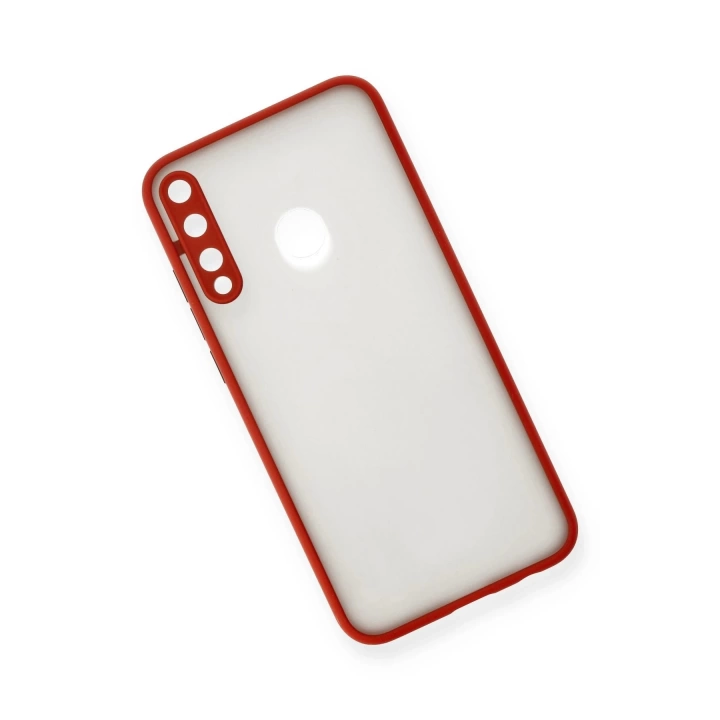 BFS  Huawei P40 Lite E Kılıf Montreal Silikon Kapak - Kırmızı