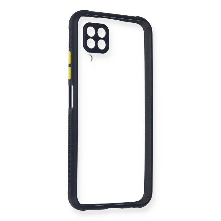 BFS  Huawei P40 Lite Kılıf Miami Şeffaf Silikon - Lacivert