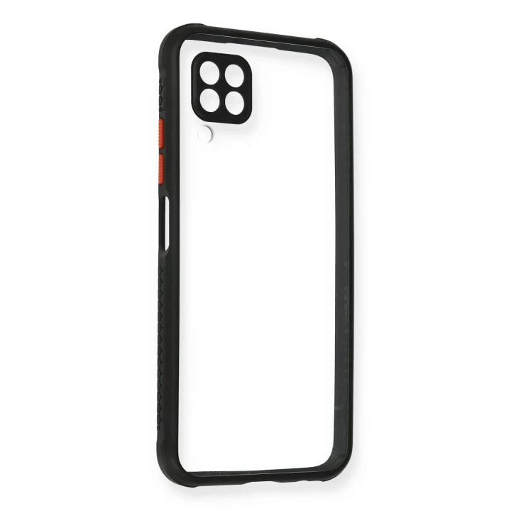BFS  Huawei P40 Lite Kılıf Miami Şeffaf Silikon - Siyah