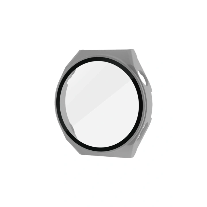 BFS  Huawei Watch GT3 Pro 46mm Dota Camlı Kasa Ekran Koruyucu - Uzay Grisi