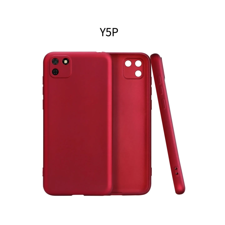 BFS  Huawei Y5P Kılıf First Silikon - Bordo