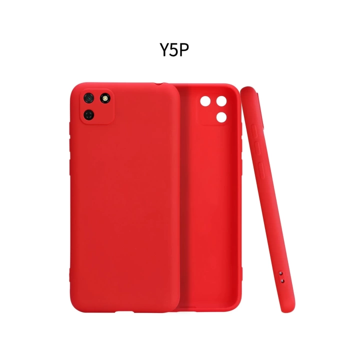 BFS  Huawei Y5P Kılıf First Silikon - Kırmızı