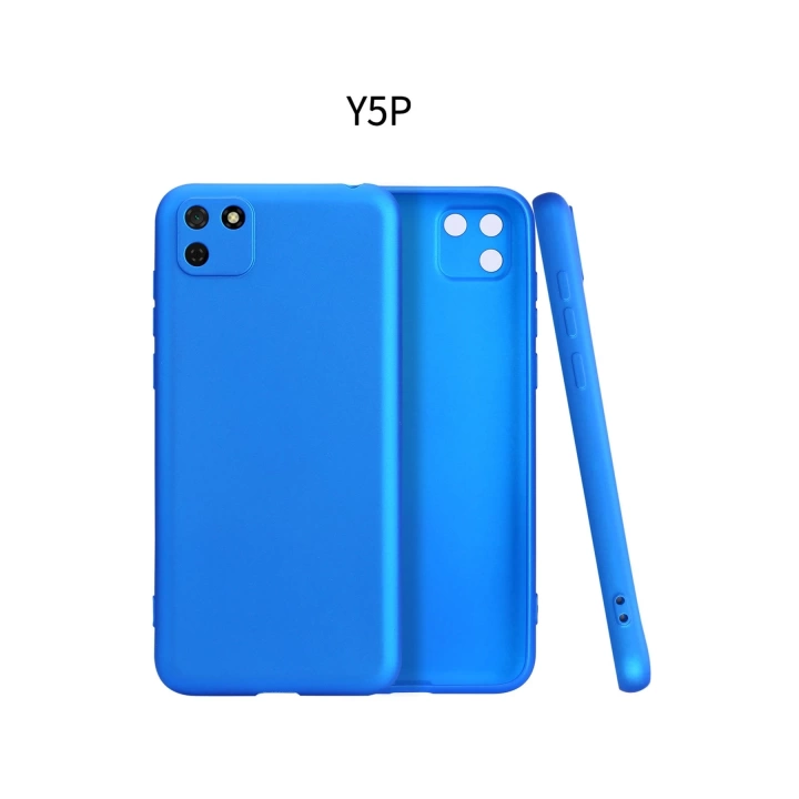 BFS  Huawei Y5P Kılıf First Silikon - Mavi