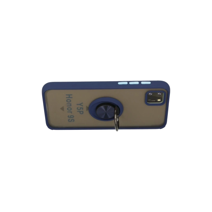 BFS  Huawei Y5P Kılıf Montreal Yüzüklü Silikon Kapak - Lacivert
