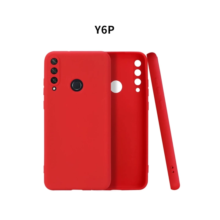 BFS  Huawei Y6P Kılıf First Silikon - Kırmızı