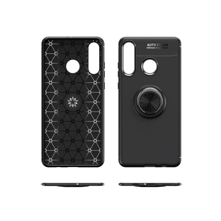 BFS  Huawei Y6P Kılıf Range Yüzüklü Silikon - Kırmızı