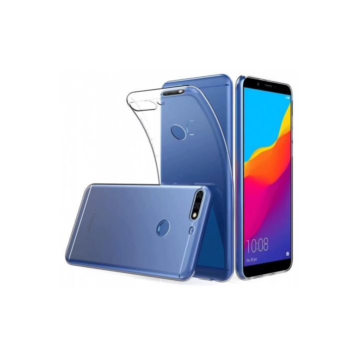 BFS  Huawei Y7 2018 Kılıf Lüx Şeffaf Silikon