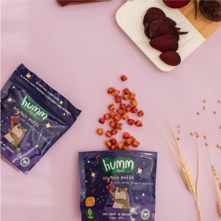 BFS   Humm Organik Pancarlı ve Tam Tahıllı Puflar 30 Gr