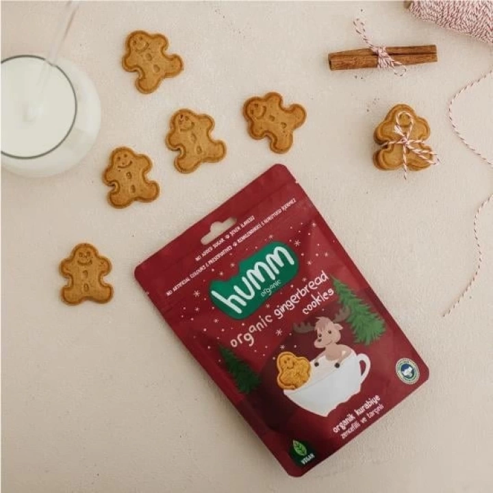 BFS   Humm Organik Zencefilli ve Tarçınlı Vegan Kurabiye 55 Gr
