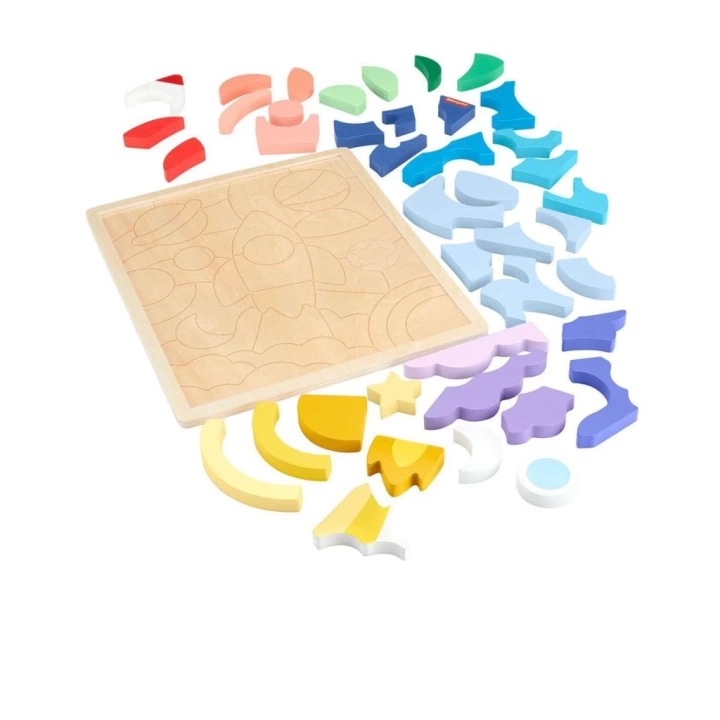 BFS   HXY42 Fisher-Price Ahşap Uzay Yapboz