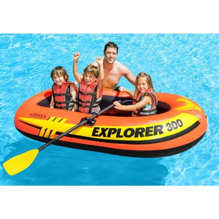 BFS   IB58332 Intex Explorer Bot 300 Set (Kürek-Pompa) 211x117x41 cm