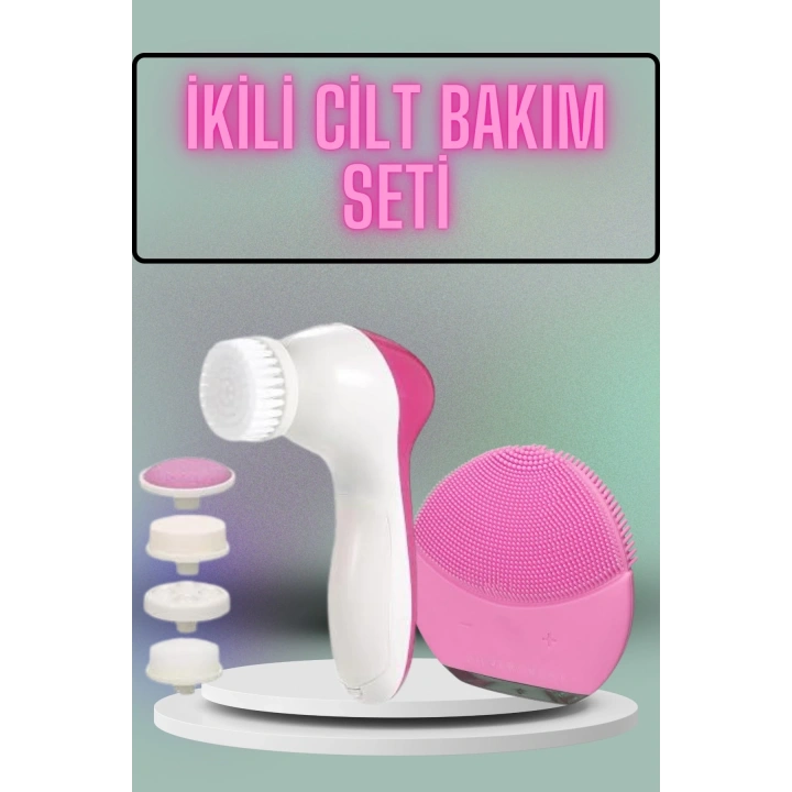 BFS İkili Cilt Bakım Seti 5 Başlıklı Yüz Temizleme ve Masaj Aleti Canlandırıcı ve Onarıcı