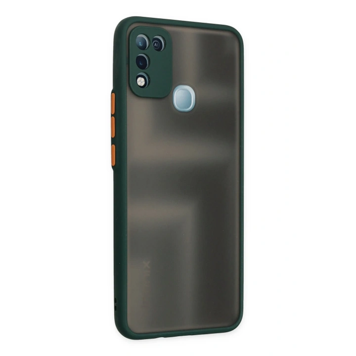 BFS  İnfinix Hot 10 Play Kılıf Montreal Silikon Kapak - Yeşil