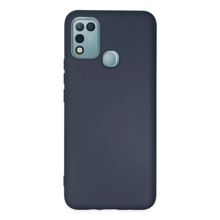 BFS  İnfinix Hot 10 Play Kılıf Nano içi Kadife Silikon - Lacivert