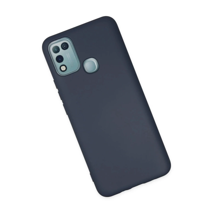 BFS  İnfinix Hot 10 Play Kılıf Nano içi Kadife Silikon - Lacivert