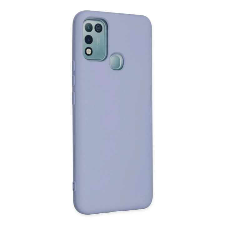 BFS  İnfinix Hot 10 Play Kılıf Nano içi Kadife Silikon - Lila