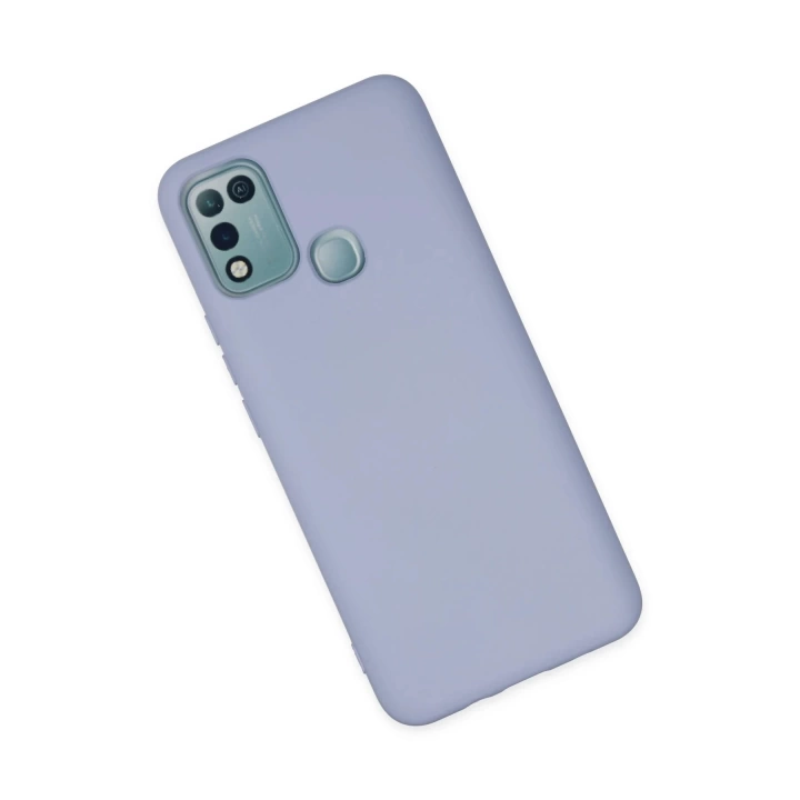 BFS  İnfinix Hot 10 Play Kılıf Nano içi Kadife Silikon - Lila