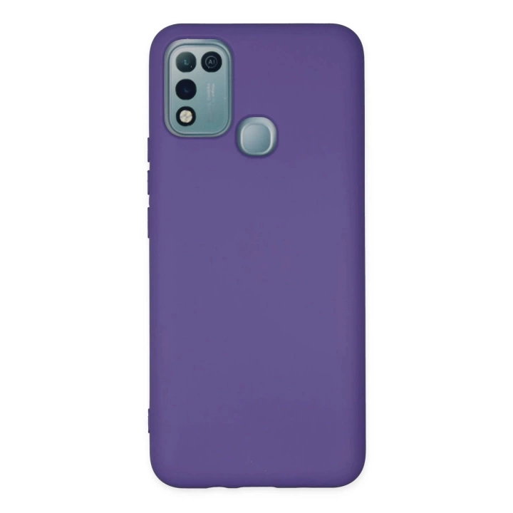 BFS  İnfinix Hot 10 Play Kılıf Nano içi Kadife Silikon - Mor