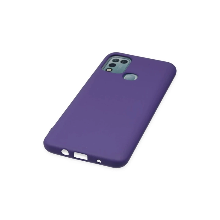 BFS  İnfinix Hot 10 Play Kılıf Nano içi Kadife Silikon - Mor