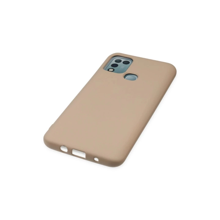 BFS  İnfinix Hot 10 Play Kılıf Nano içi Kadife Silikon - Pudra