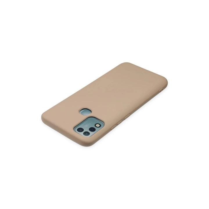 BFS  İnfinix Hot 10 Play Kılıf Nano içi Kadife Silikon - Pudra