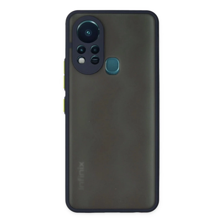BFS  İnfinix Hot 11s Kılıf Montreal Silikon Kapak - Lacivert