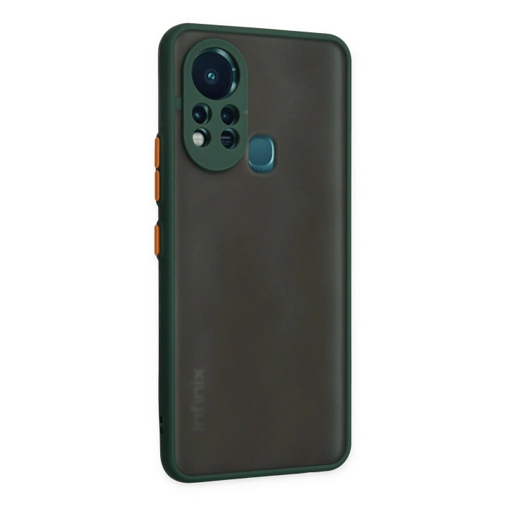 BFS  İnfinix Hot 11s Kılıf Montreal Silikon Kapak - Yeşil