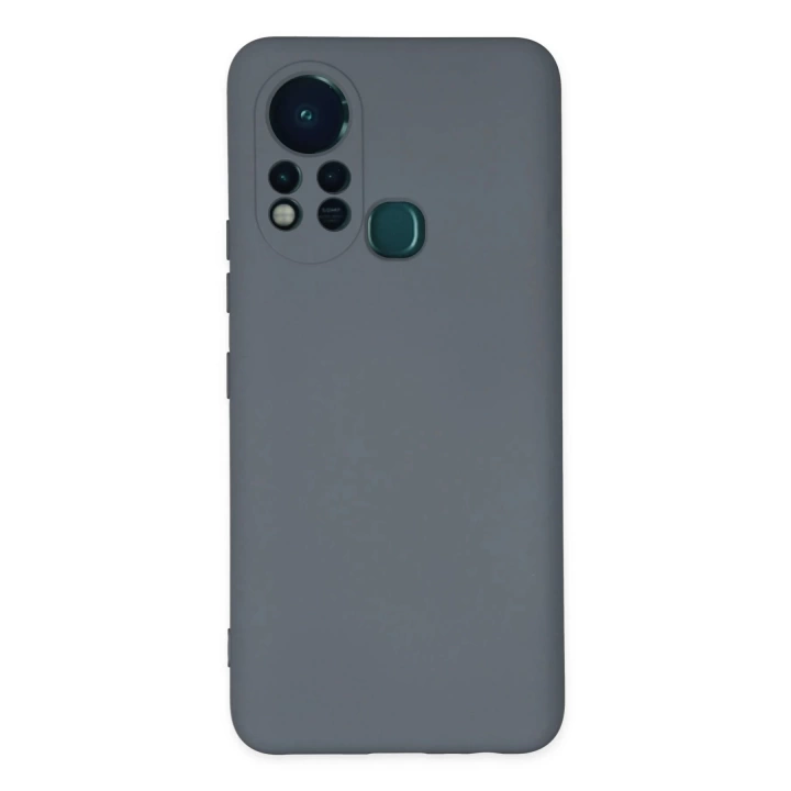 BFS  İnfinix Hot 11s Kılıf Nano içi Kadife Silikon - Gri