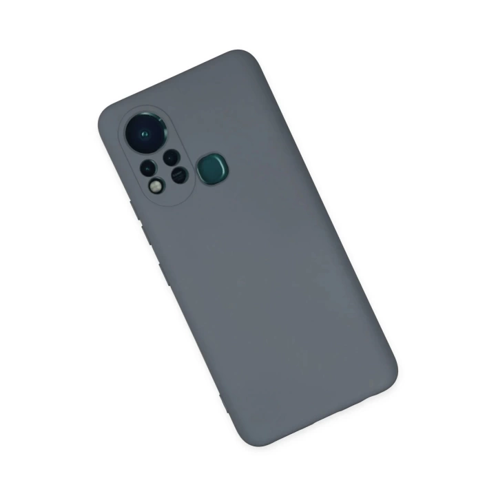 BFS  İnfinix Hot 11s Kılıf Nano içi Kadife Silikon - Gri