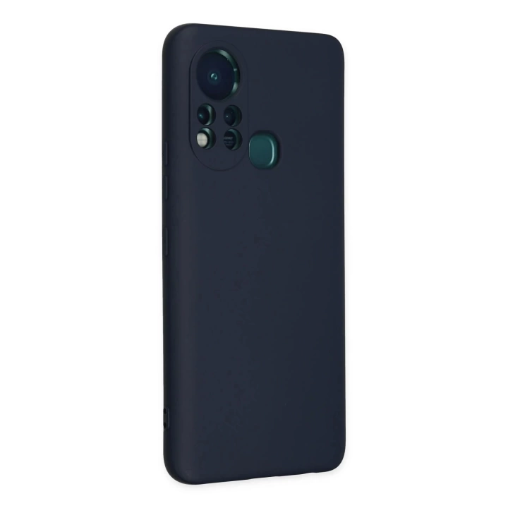 BFS  İnfinix Hot 11s Kılıf Nano içi Kadife Silikon - Lacivert