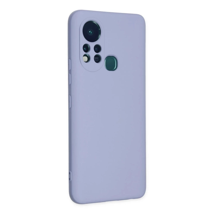 BFS  İnfinix Hot 11s Kılıf Nano içi Kadife Silikon - Lila