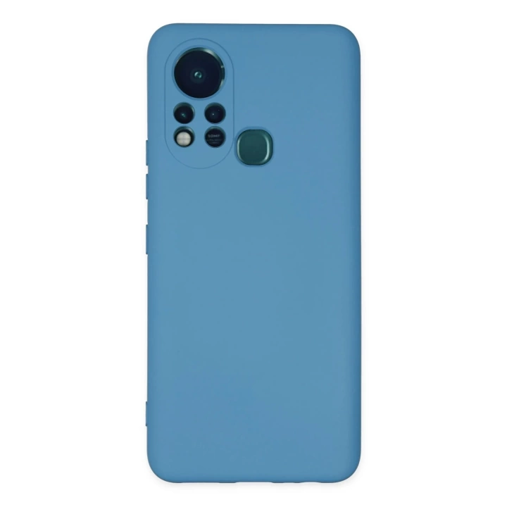 BFS  İnfinix Hot 11s Kılıf Nano içi Kadife Silikon - Mavi