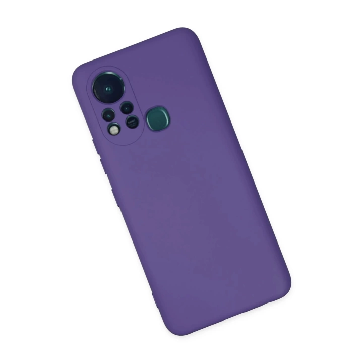 BFS  İnfinix Hot 11s Kılıf Nano içi Kadife Silikon - Mor