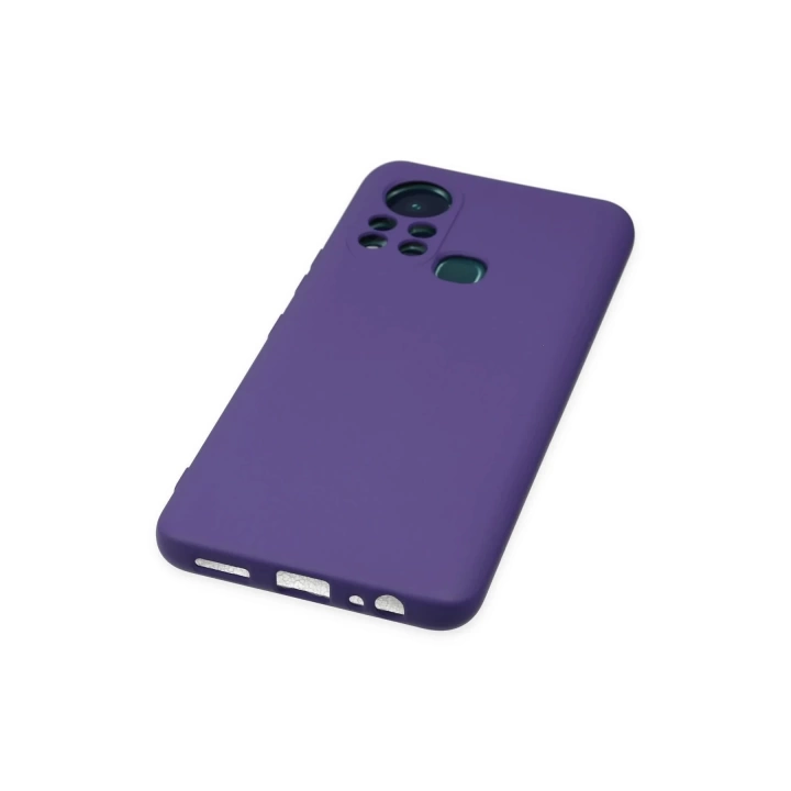 BFS  İnfinix Hot 11s Kılıf Nano içi Kadife Silikon - Mor