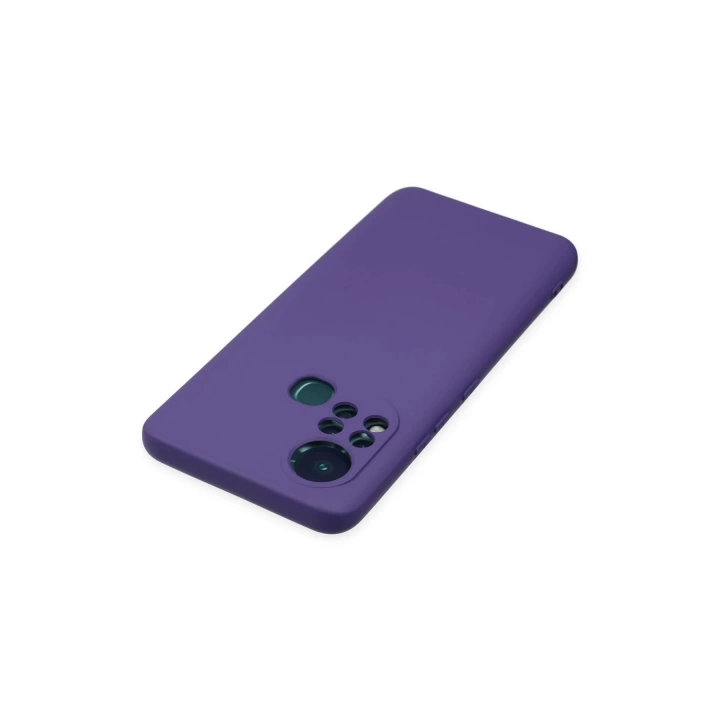 BFS  İnfinix Hot 11s Kılıf Nano içi Kadife Silikon - Mor