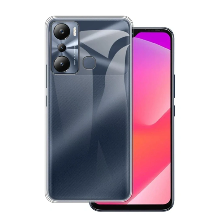 BFS  İnfinix Hot 20i Kılıf Lüx Şeffaf Silikon