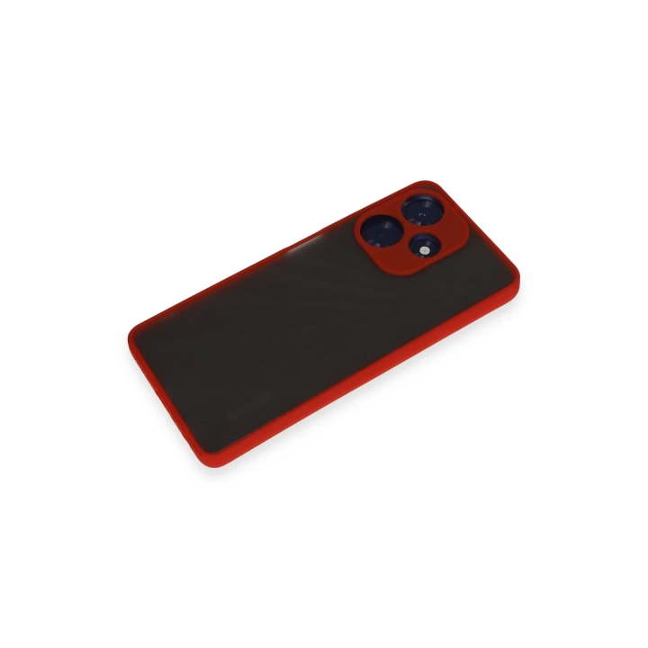 BFS  İnfinix Hot 30 4G Kılıf Montreal Silikon Kapak - Kırmızı