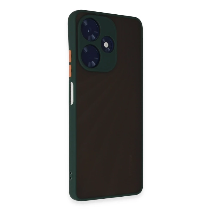 BFS  İnfinix Hot 30 4G Kılıf Montreal Silikon Kapak - Yeşil