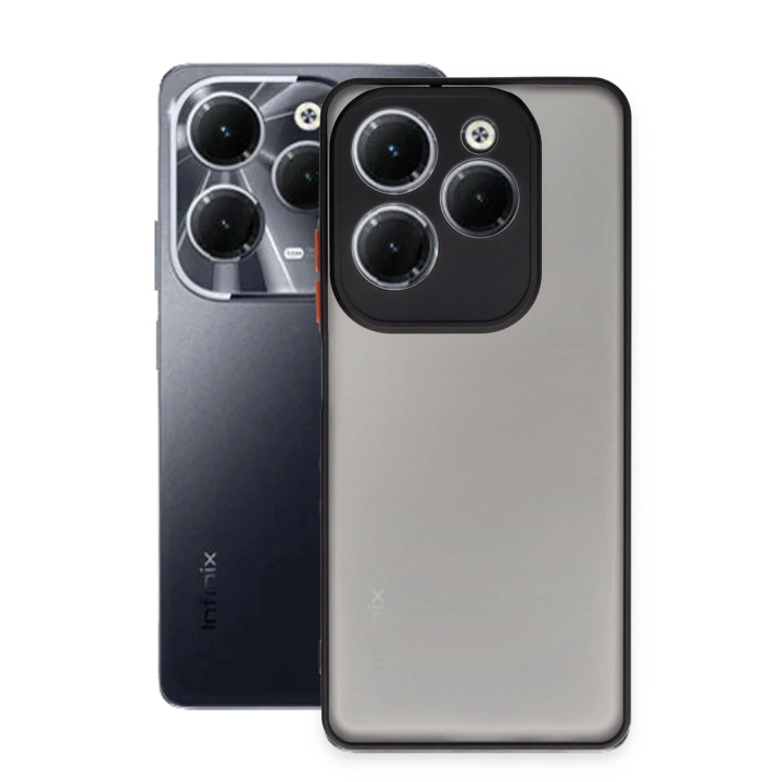 BFS  İnfinix Hot 40 Pro Kılıf Montreal Silikon Kapak - Siyah