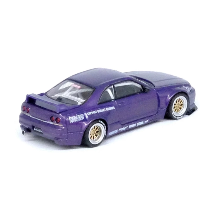 BFS  Inno 1/64 Nissan Skyline GT-R (R33) PANDEM ROCKET BUNNY Purple