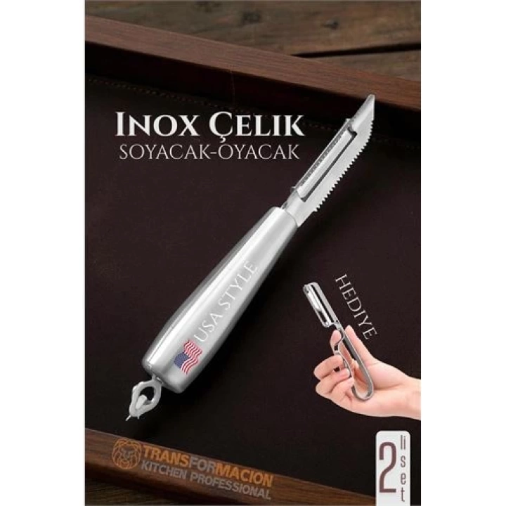 BFS  Inox Soyacak - Sebze Soyacağı - Kabak Dolma Oyacağı 2 li SET