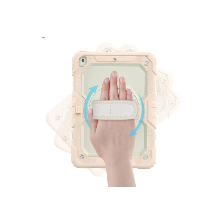 BFS  iPad 10.2 (7.nesil) Kılıf Strap New Tablet Kapak - Pembe