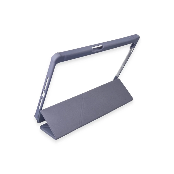 BFS iPad 10.2 (8.nesil) Kılıf Kalemlikli Hugo Tablet Kılıfı - Lila