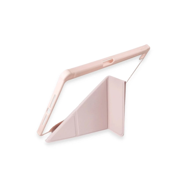 BFS  iPad 10.2 (8.nesil) Kılıf Kalemlikli Hugo Tablet Kılıfı - Rose Gold