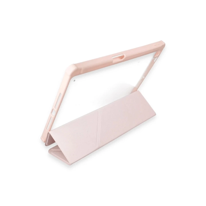 BFS  iPad 10.2 (8.nesil) Kılıf Kalemlikli Hugo Tablet Kılıfı - Rose Gold