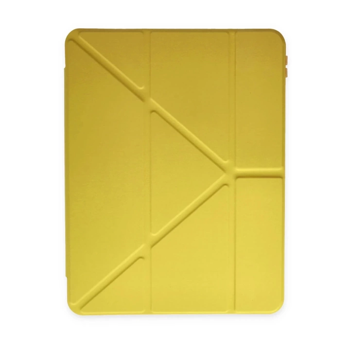 BFS iPad 10.2 (8.nesil) Kılıf Kalemlikli Mars Tablet Kılıfı - Açık Sarı