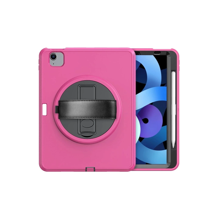 BFS  iPad 2022 10.9 (10.nesil) Kılıf Hand Strap Tablet Kılıfı - Pembe