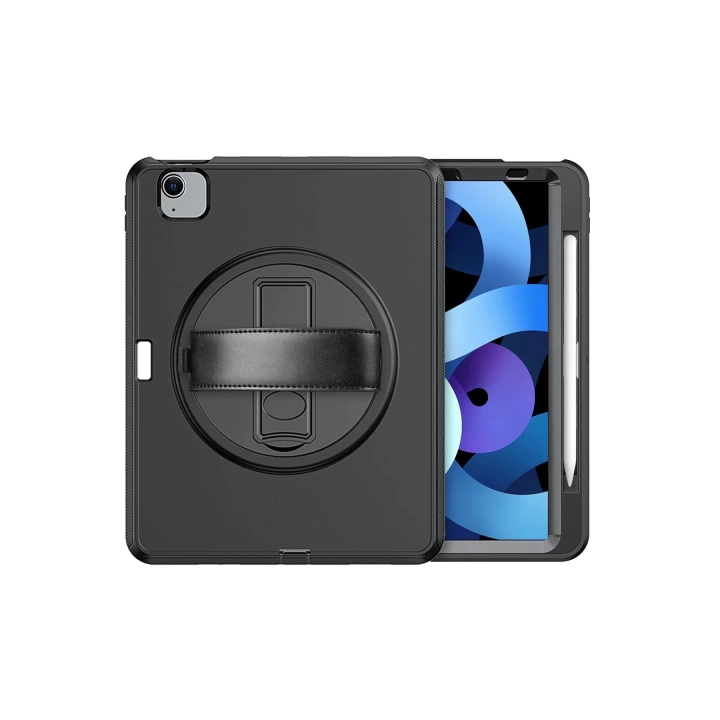 BFS  iPad 2022 10.9 (10.nesil) Kılıf Hand Strap Tablet Kılıfı - Siyah