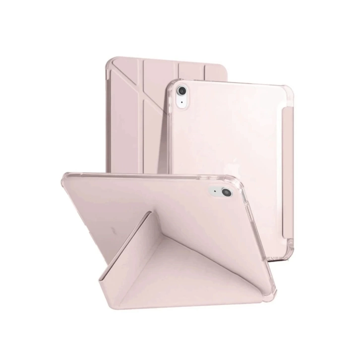 BFS iPad 2022 10.9 (10.nesil) Kılıf Kalemlikli Mars Tablet Kılıfı - Rose Gold
