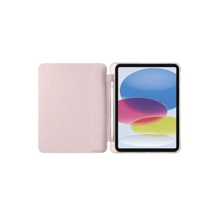 BFS iPad 2022 10.9 (10.nesil) Kılıf Kalemlikli Mars Tablet Kılıfı - Rose Gold